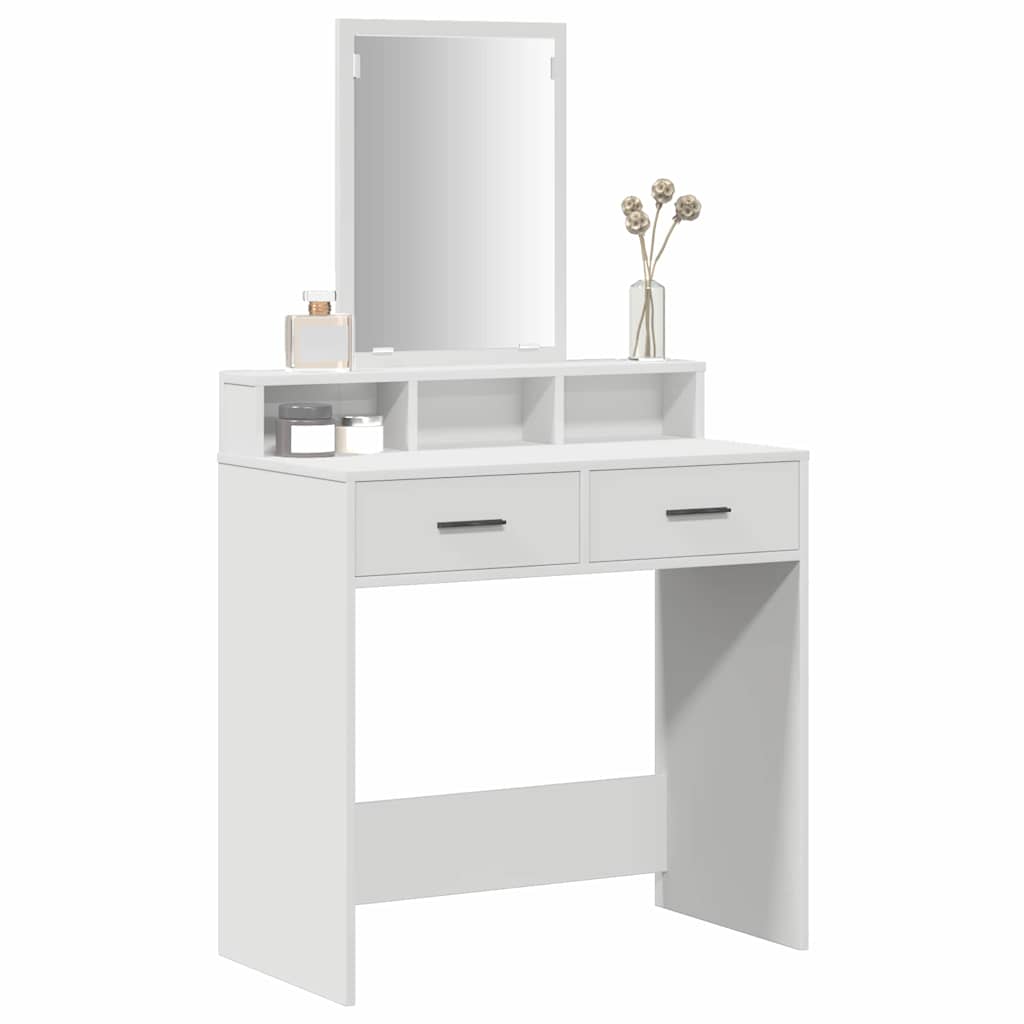 Dressing Table White 79 x 41 x 140 cm Engineered Wood