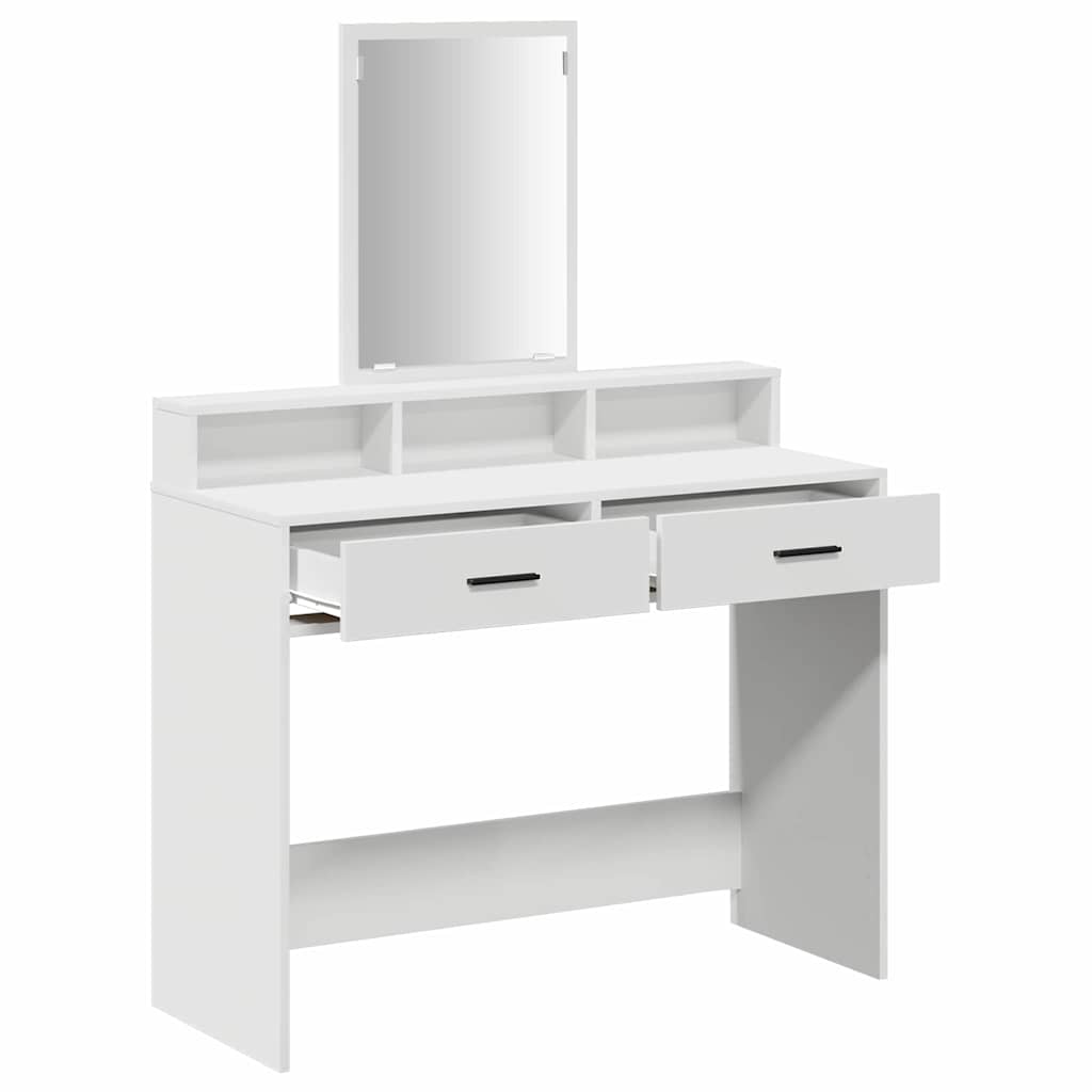 Dressing Table White 100 x 41 x 140 cm Engineered Wood