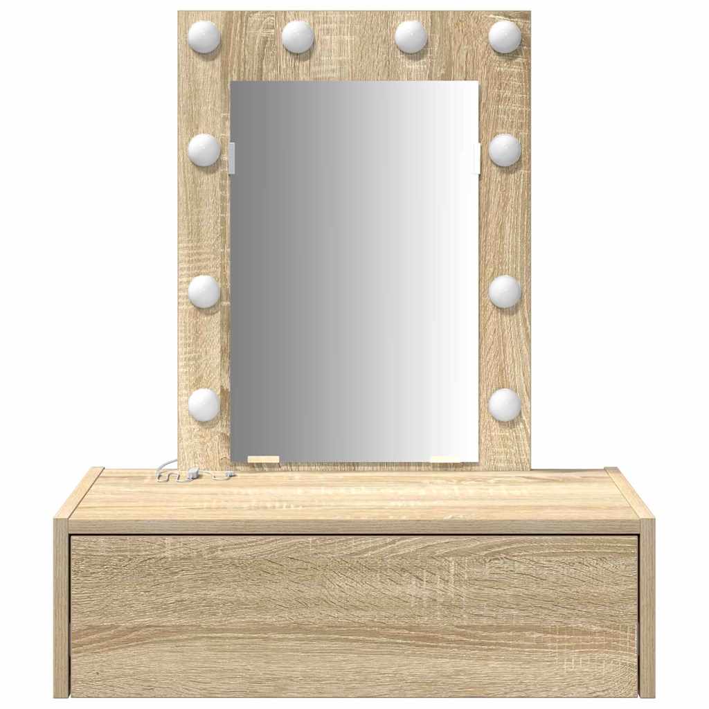 Dressing Table Brown 60 x 40 x 70 cm Engineered Wood