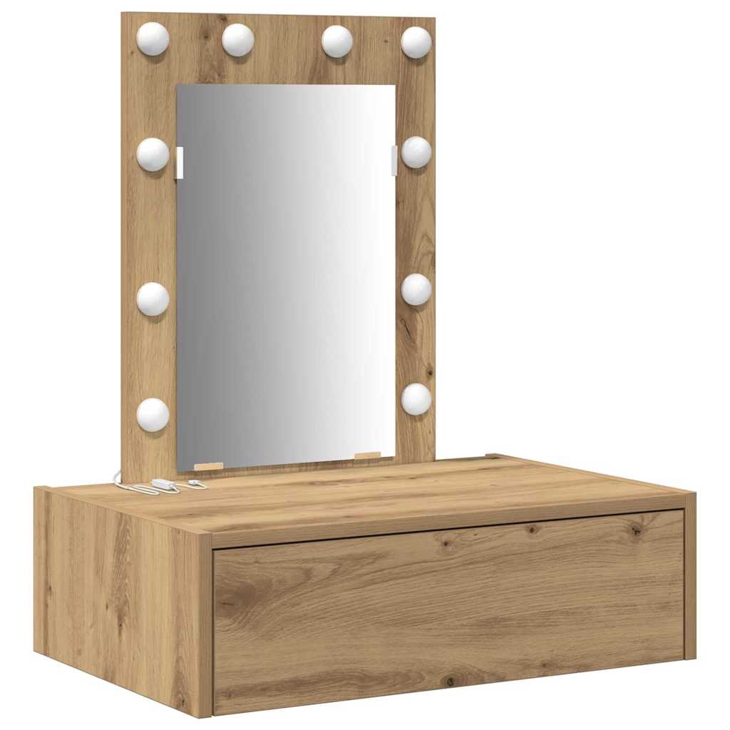 Dressing Table Brown 60 x 40 x 70 cm Engineered Wood