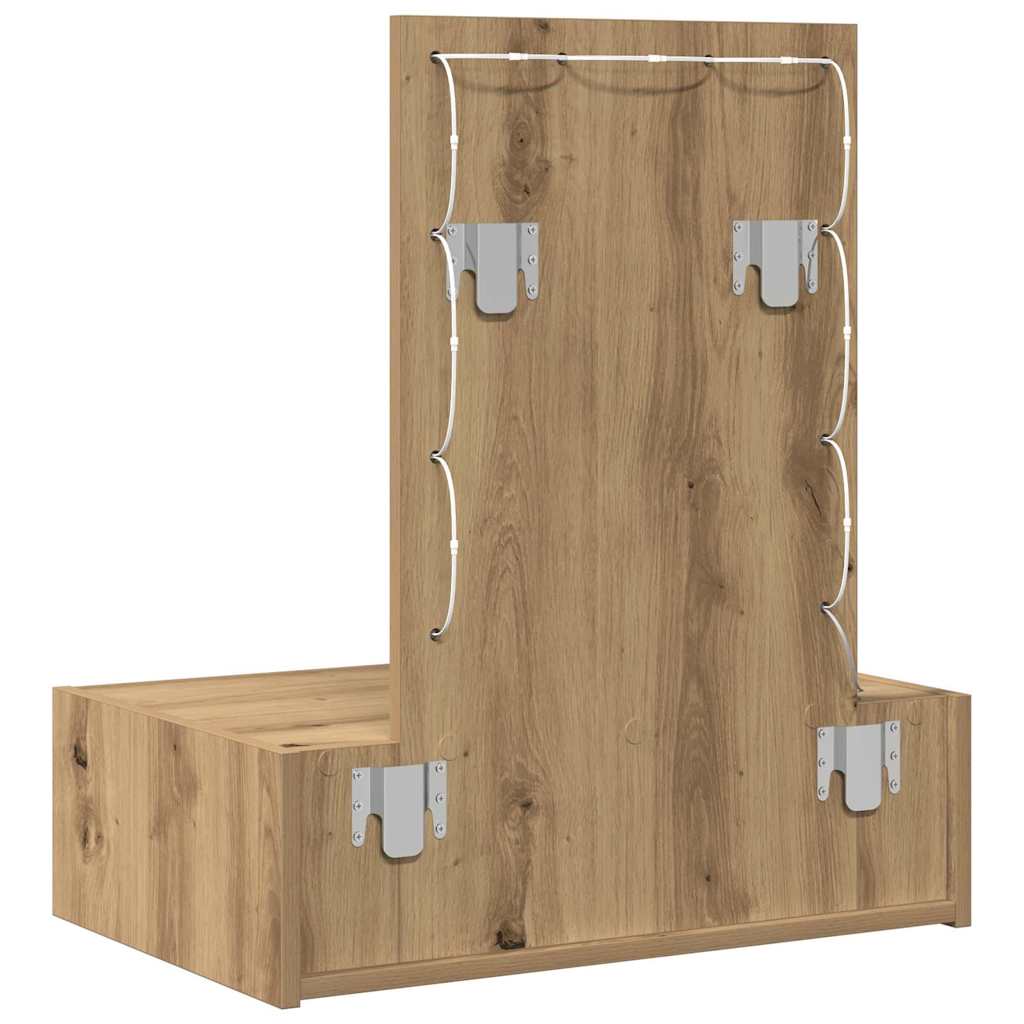 Dressing Table Brown 60 x 40 x 70 cm Engineered Wood