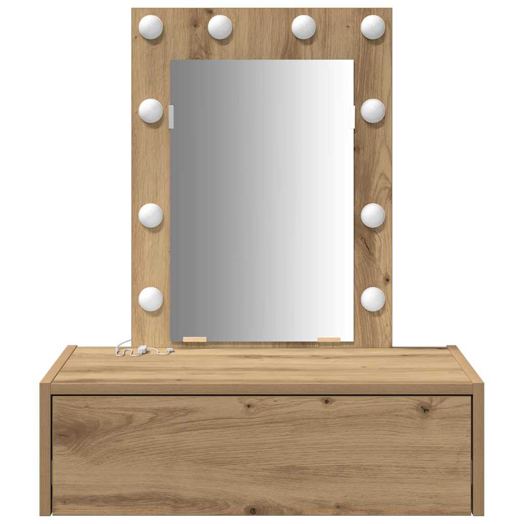 Dressing Table Brown 60 x 40 x 70 cm Engineered Wood