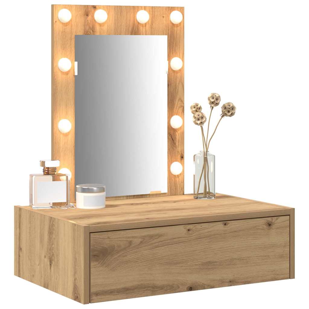 Dressing Table Brown 60 x 40 x 70 cm Engineered Wood