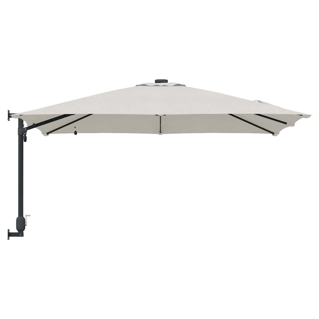 Garden Parasol Sand 248,5 x 247,5 x 160 cm Polyester and Steel