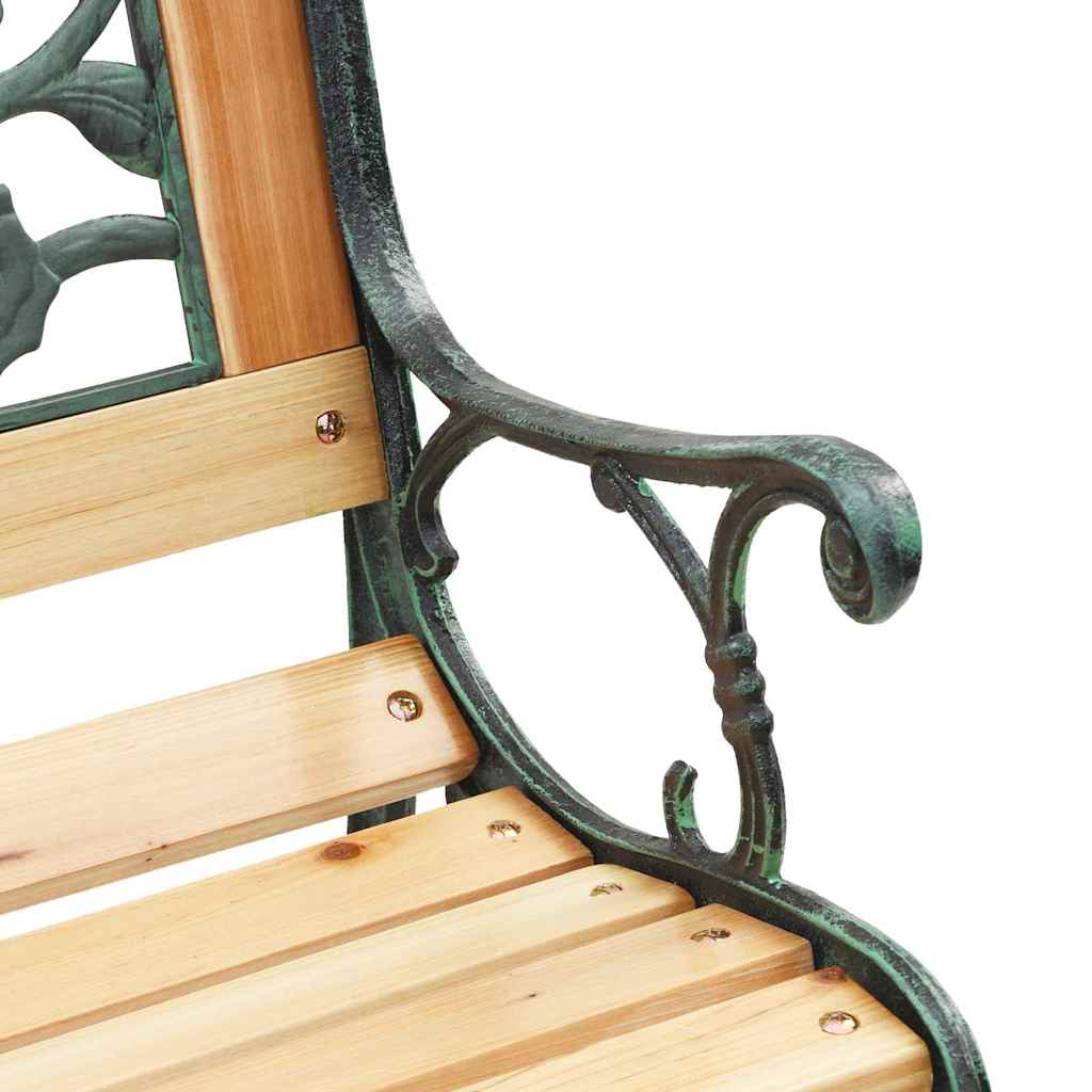 Garden Bench with Cushion Brown 116 x 54 x 73 cm Wood