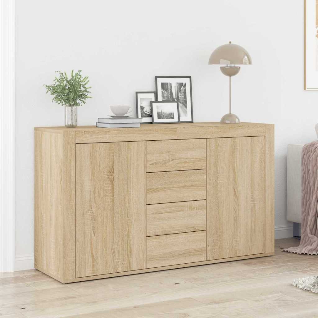 Sideboard Sonoma oak 120 x 36 x 69 cm Engineered wood