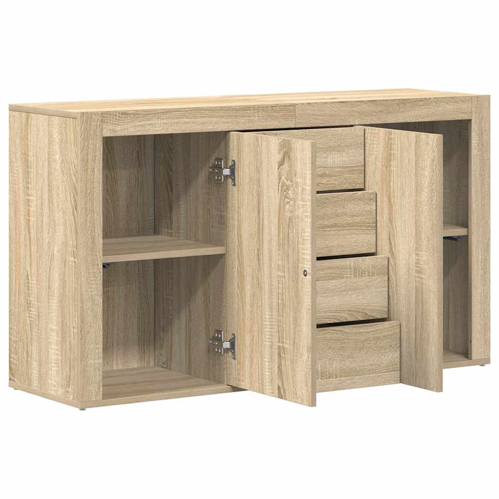 Sideboard Sonoma oak 120 x 36 x 69 cm Engineered wood