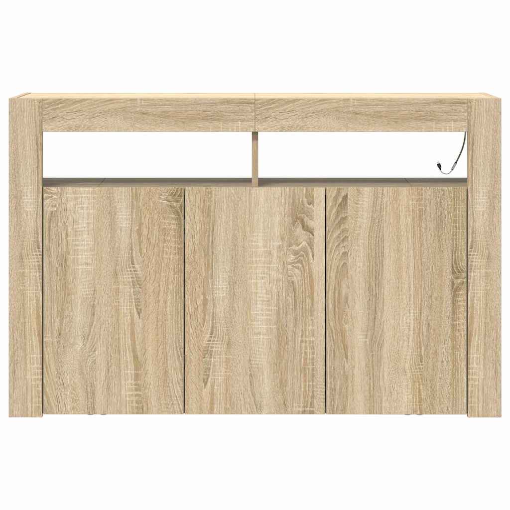 Sideboard Sonoma oak 116 x 30 x 75 cm Engineered wood