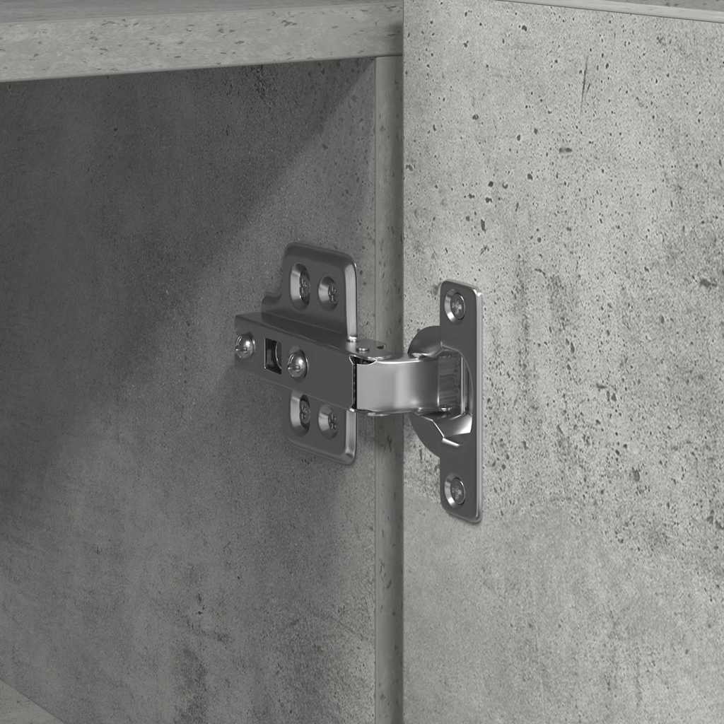 Sideboard Concrete grey 116 x 30 x 75 cm Engineered wood