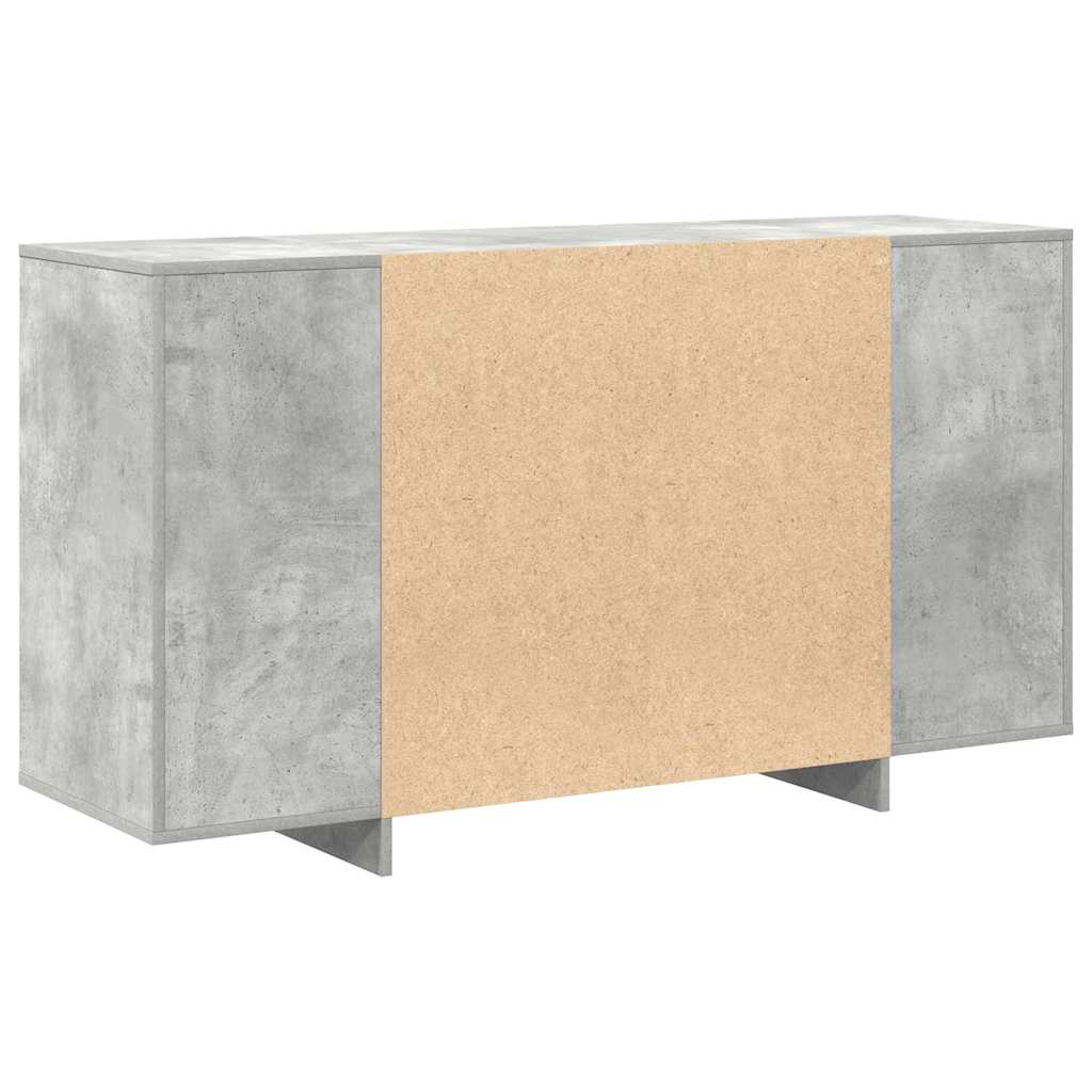 Sideboard Concrete grey 135 x 41 x 69 cm Engineered wood