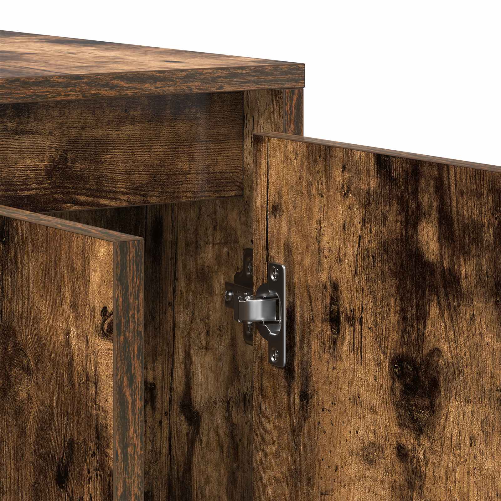 Sideboard Smoked Oak 135 x 41 x 75 cm Engineered Wood