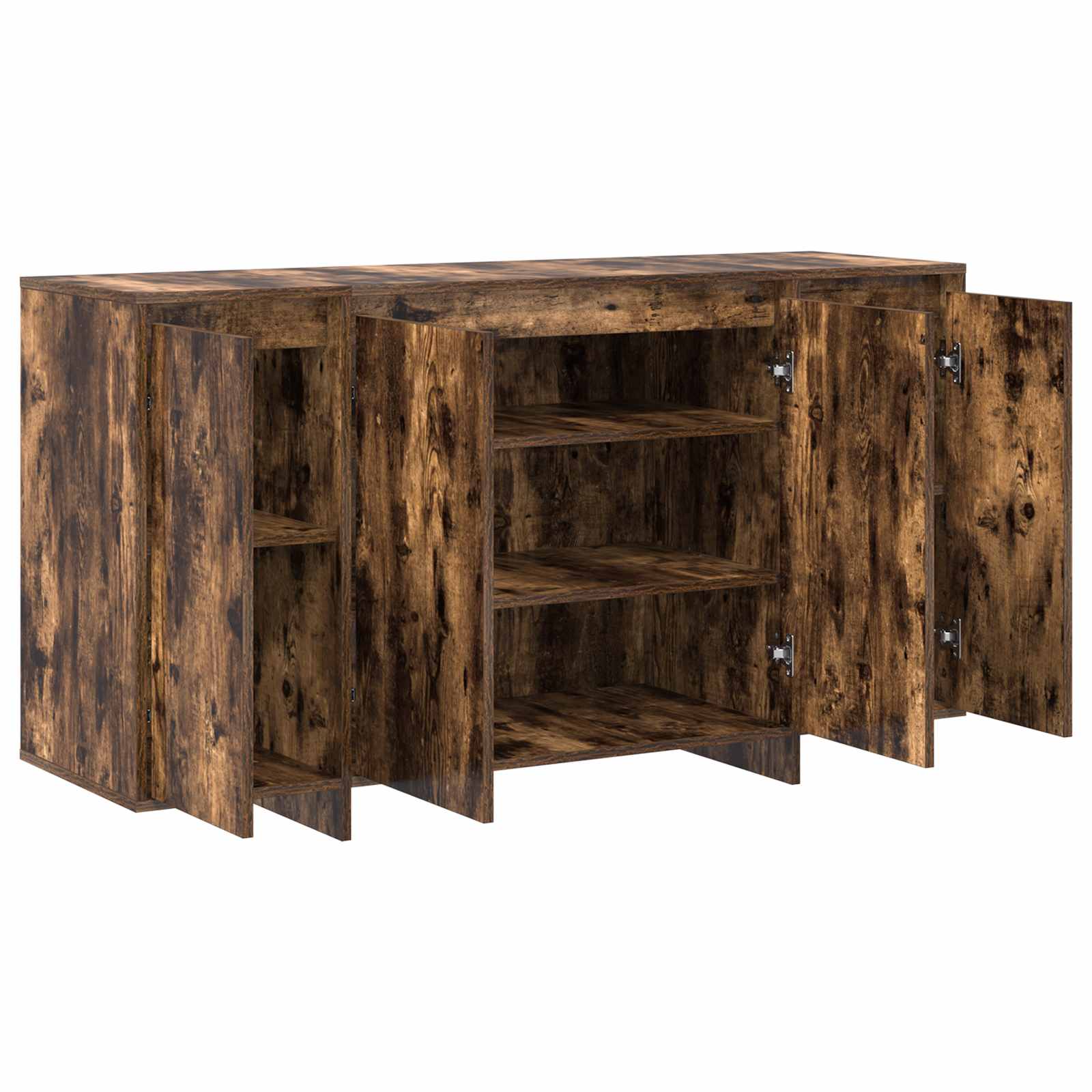Sideboard Smoked Oak 135 x 41 x 75 cm Engineered Wood