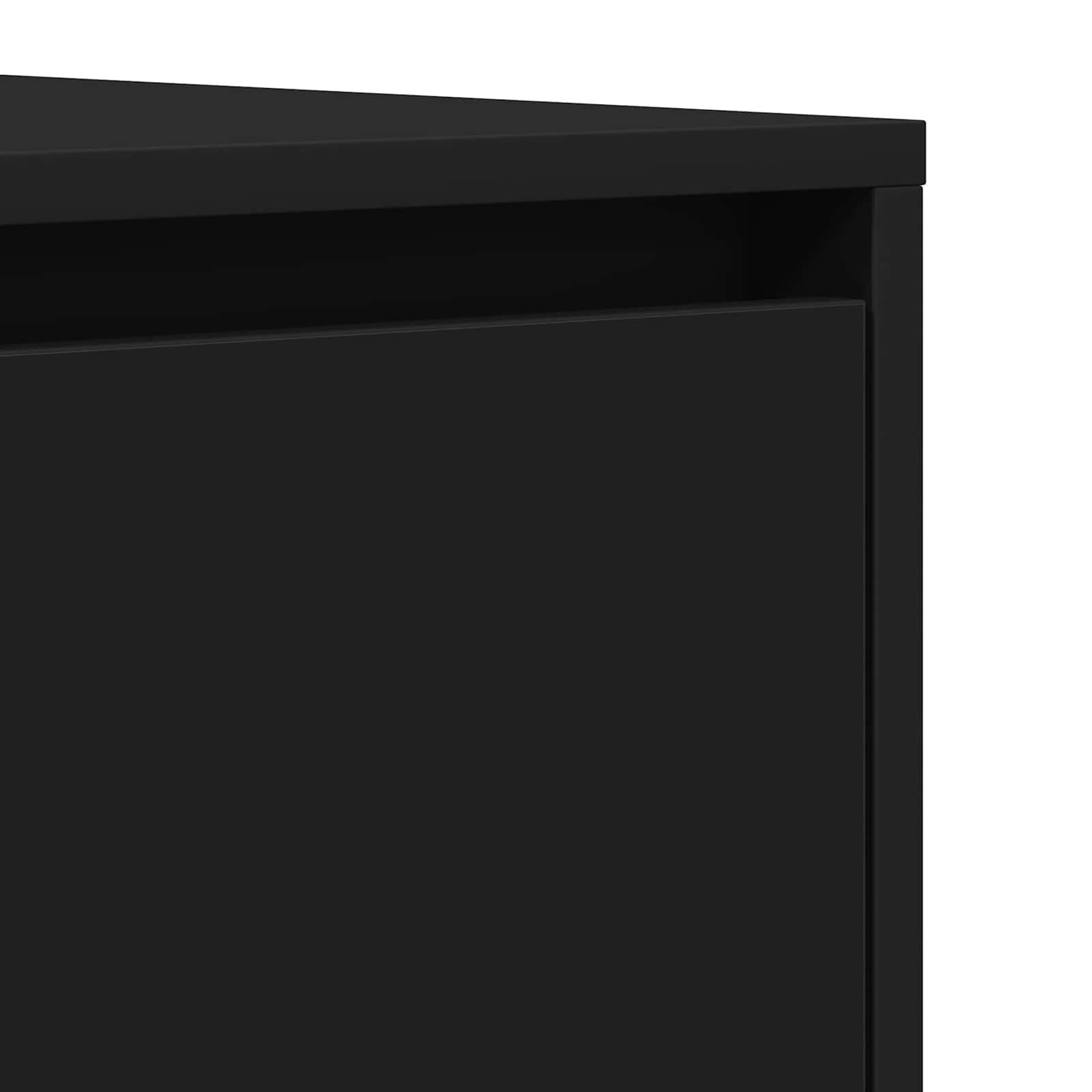 Sideboard Black 120 x 41 x 75 cm Engineered Wood
