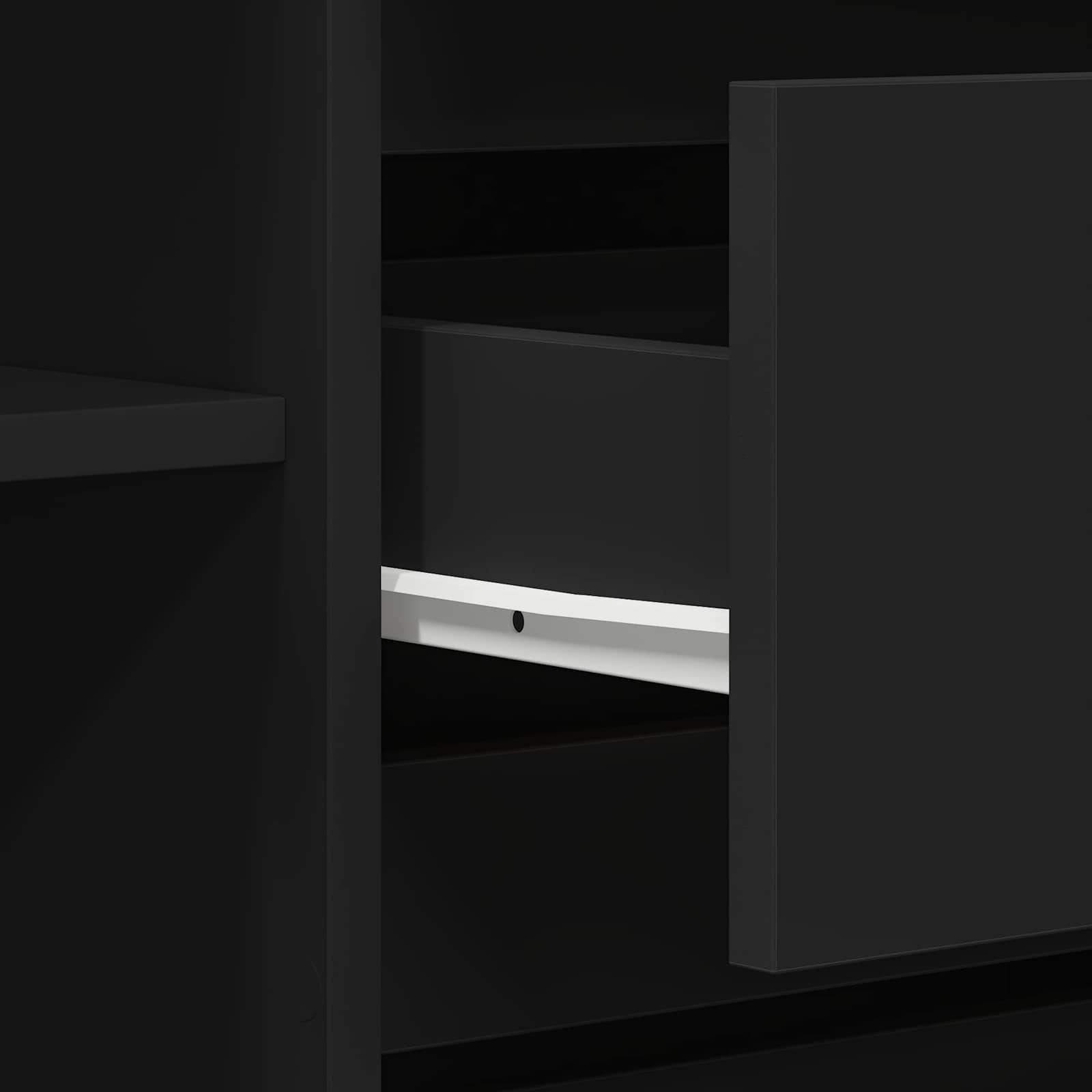 Sideboard Black 120 x 41 x 75 cm Engineered Wood