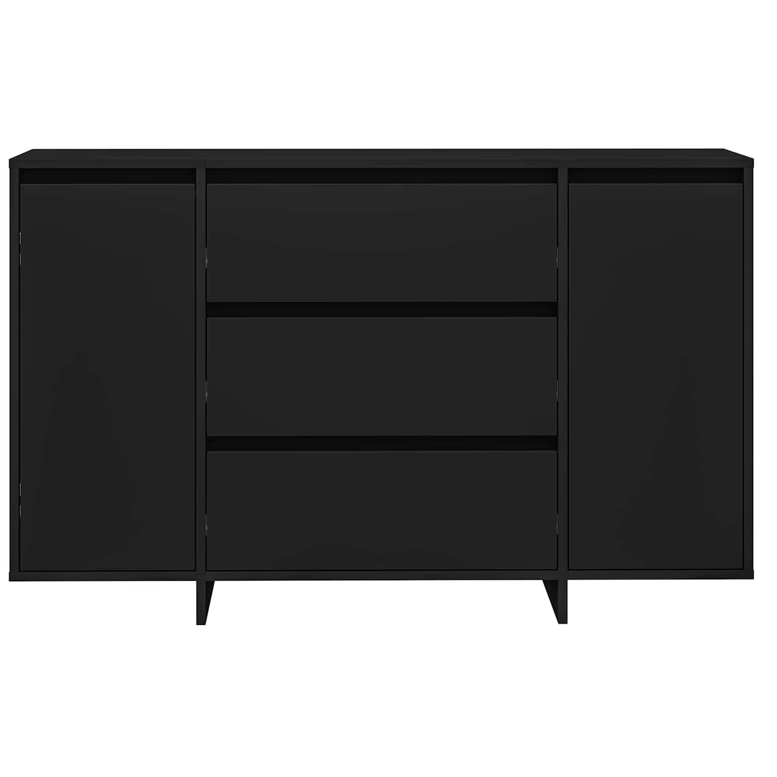 Sideboard Black 120 x 41 x 75 cm Engineered Wood