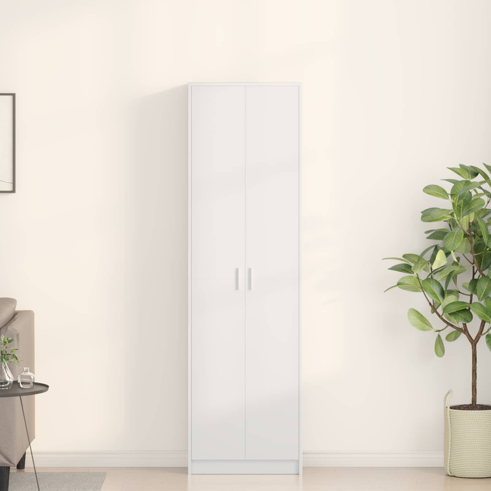 Wardrobe White 55 x 25 x 189 cm Engineered Wood