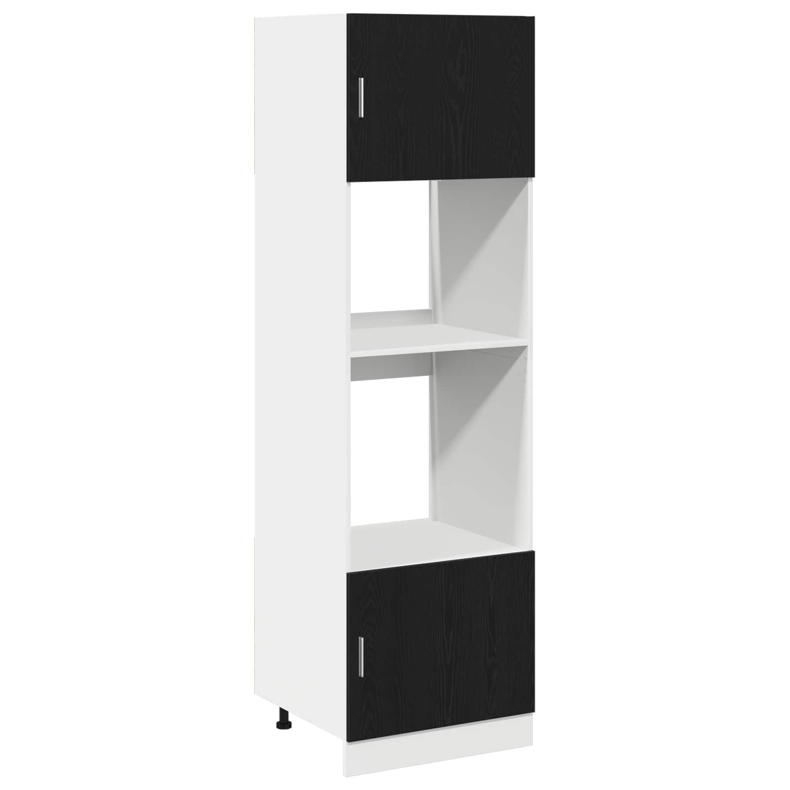Hanging Cabinet Black Oak 60 x 57 x 207 cm Engineered Wood