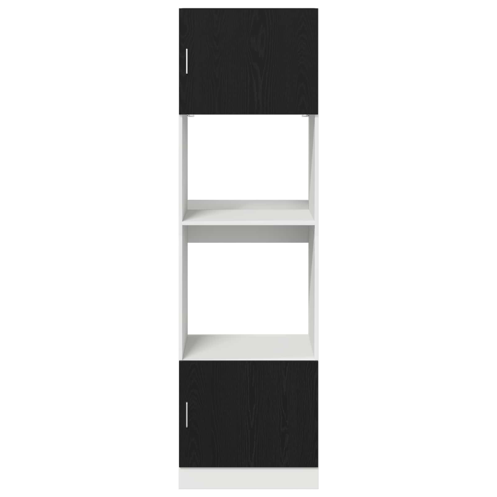 Hanging Cabinet Black Oak 60 x 57 x 207 cm Engineered Wood