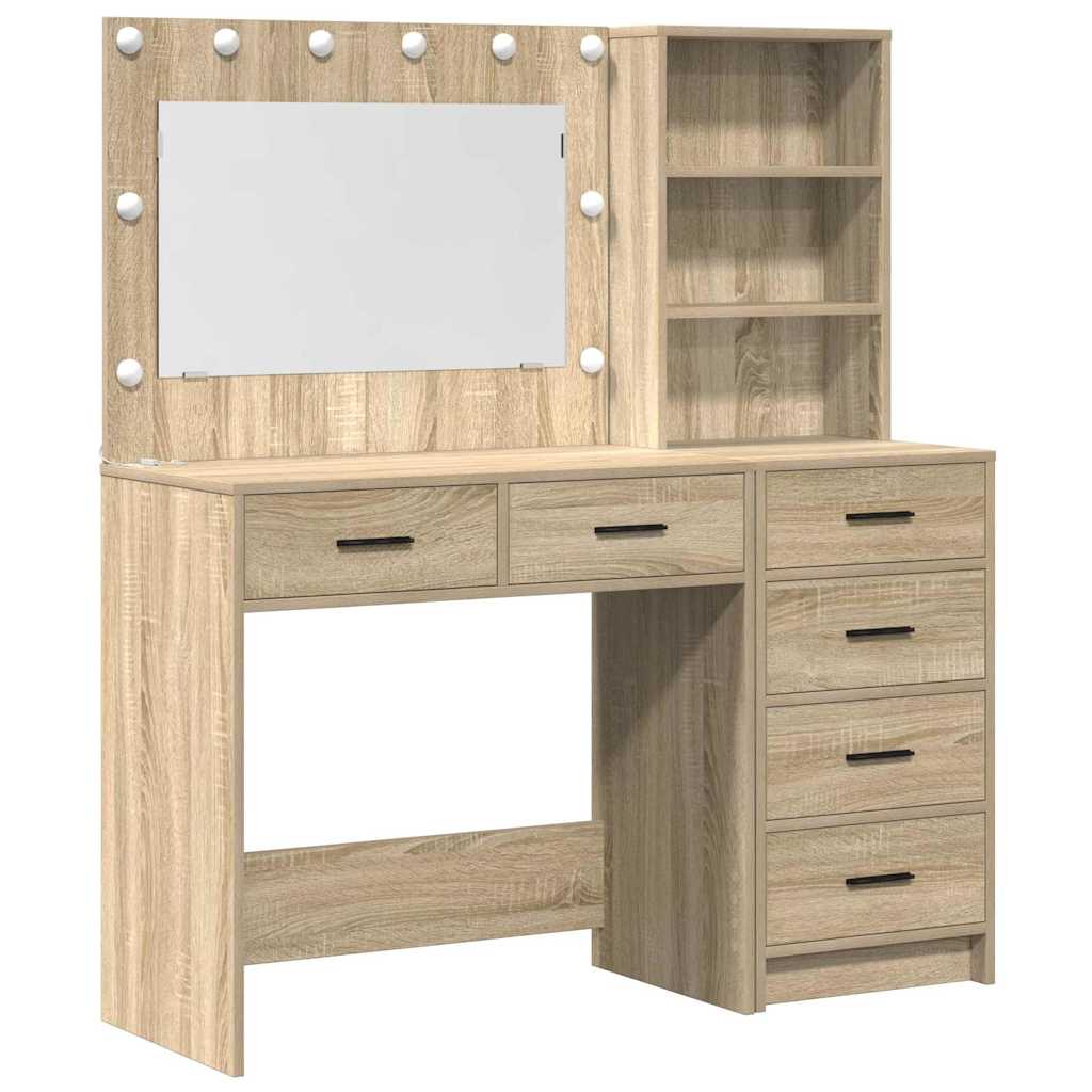 Dressing Table 2 pcs Brown 78.5 x 41 x 135 cm Engineered Wood