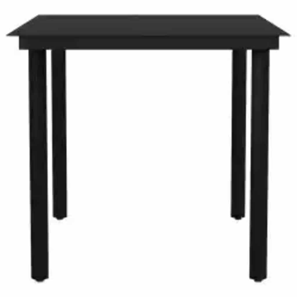 3 Piece Garden Dining Set with Cushions Grey Poly Rattan Glass