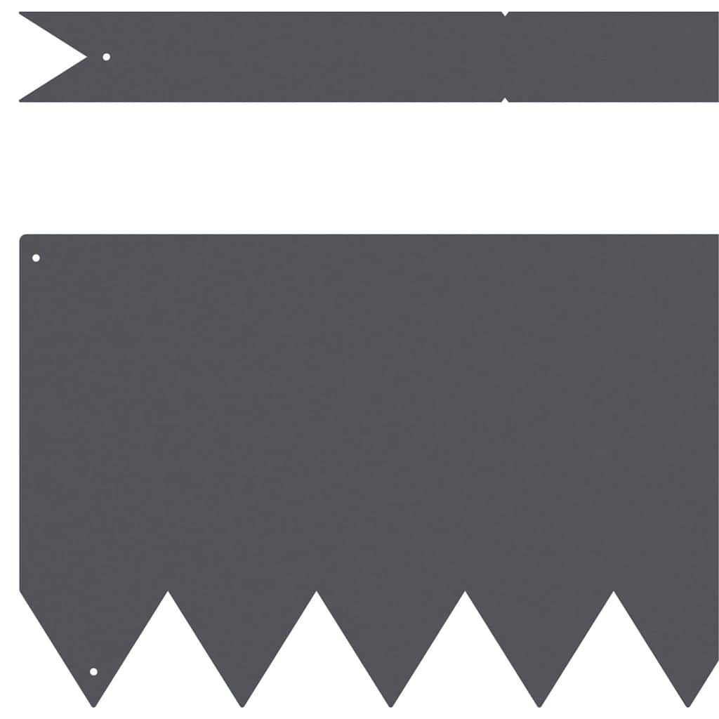 Lawn Edging 20 pcs Anthracite 100 x 0.05 x 20 cm