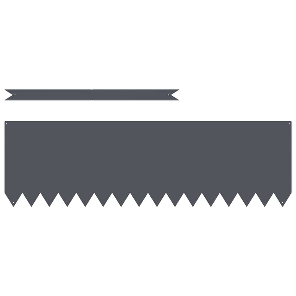 Lawn Edging 20 pcs Anthracite 100 x 0.05 x 20 cm