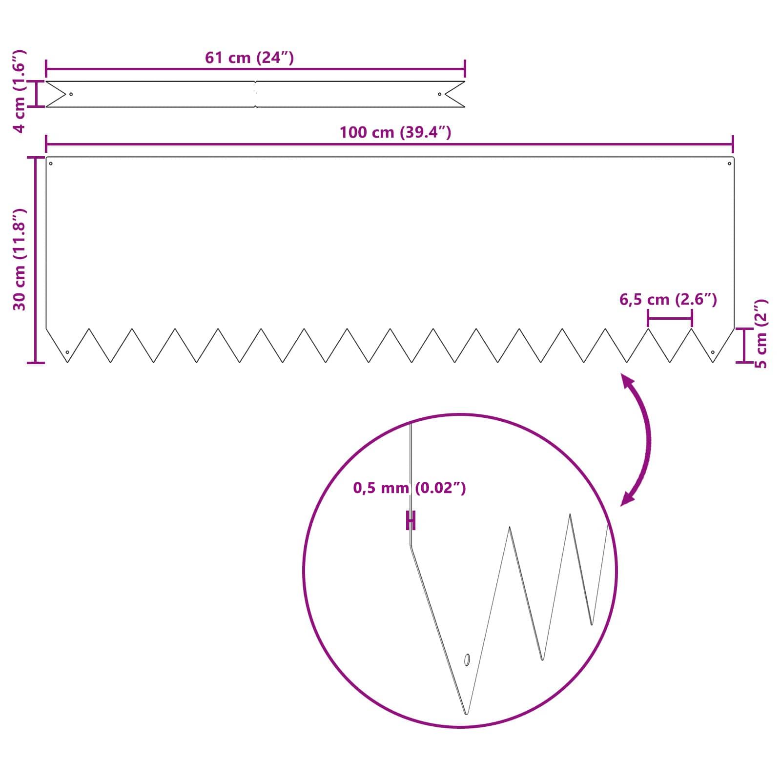 Lawn Edging 20 pcs Brown 100 x 0.05 x 20 cm Weathering Steel