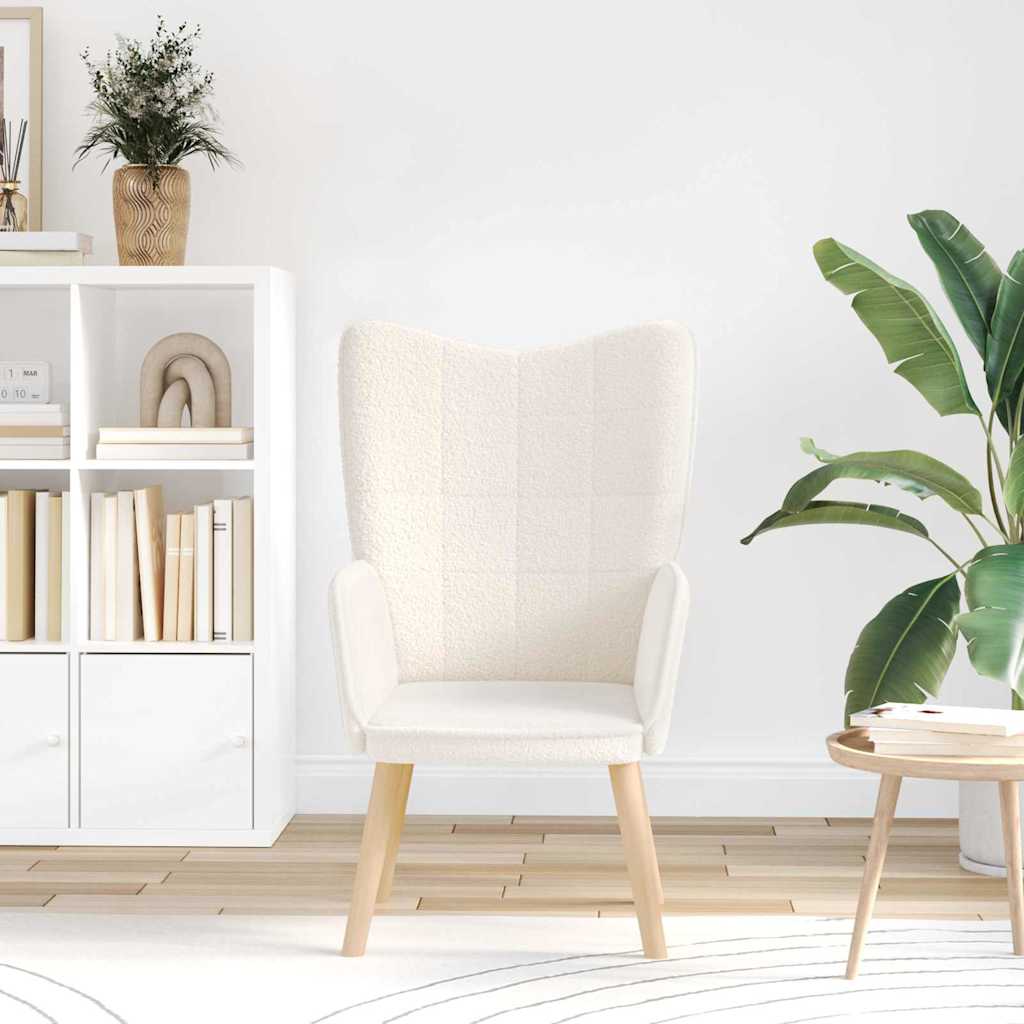 Armchair Cream 62 x 67 x 95,5 cm Sherpa Fabric