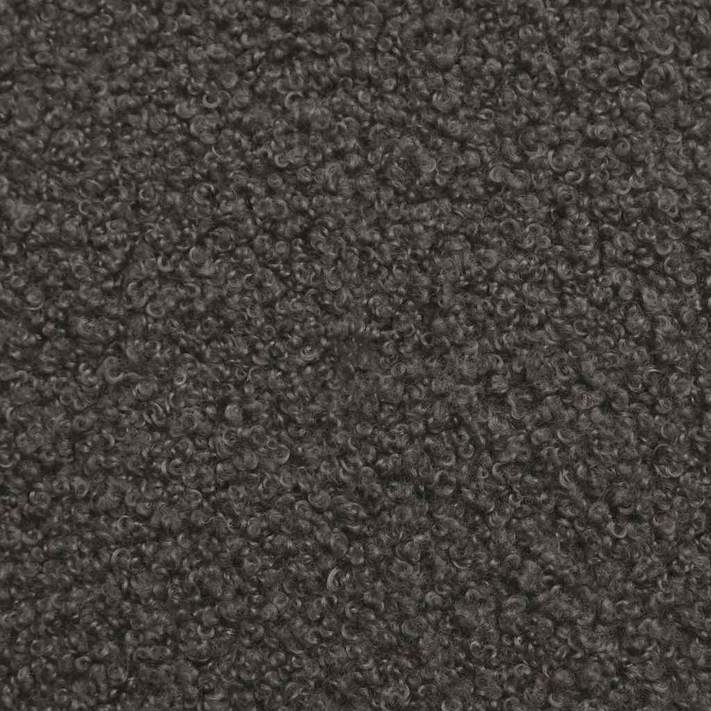 Rocking Chair Dark Grey Sherpa Fabric