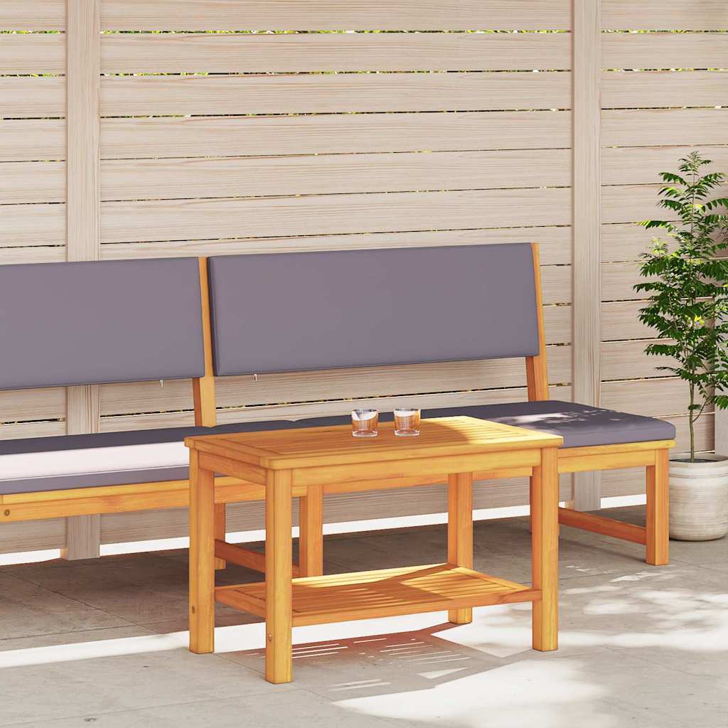 Side Table Oil Natural 70 x 40 x 45 cm Solid Acacia Wood