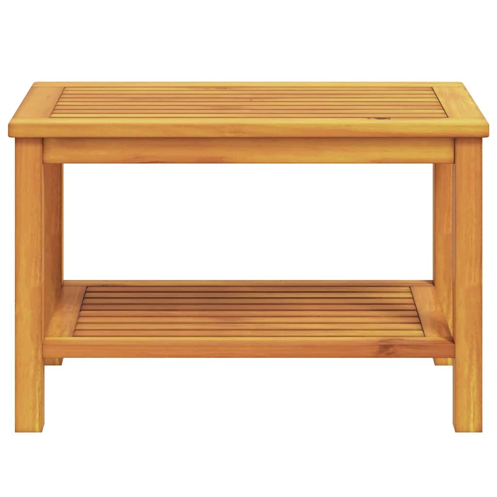 Side Table Oil Natural 70 x 40 x 45 cm Solid Acacia Wood