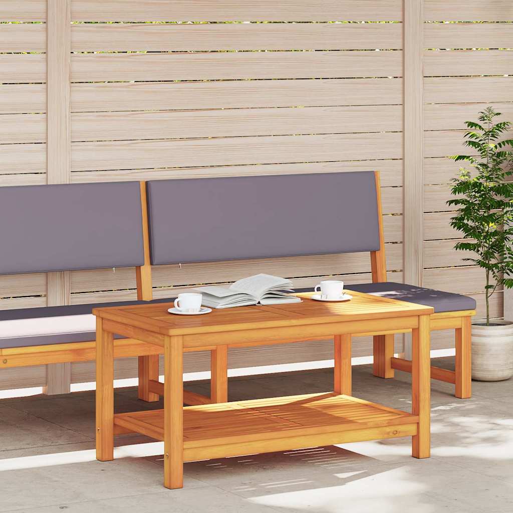Side Table Oil Natural 90 x 50 x 45 cm Solid Acacia Wood