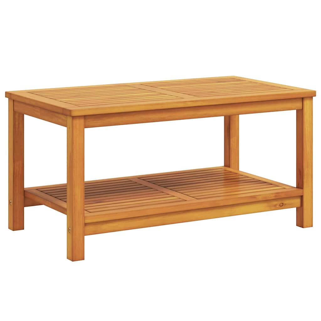Side Table Oil Natural 90 x 50 x 45 cm Solid Acacia Wood