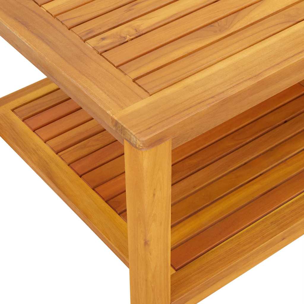 Side Table Oil Natural 110 x 55 x 45 cm Solid Acacia Wood