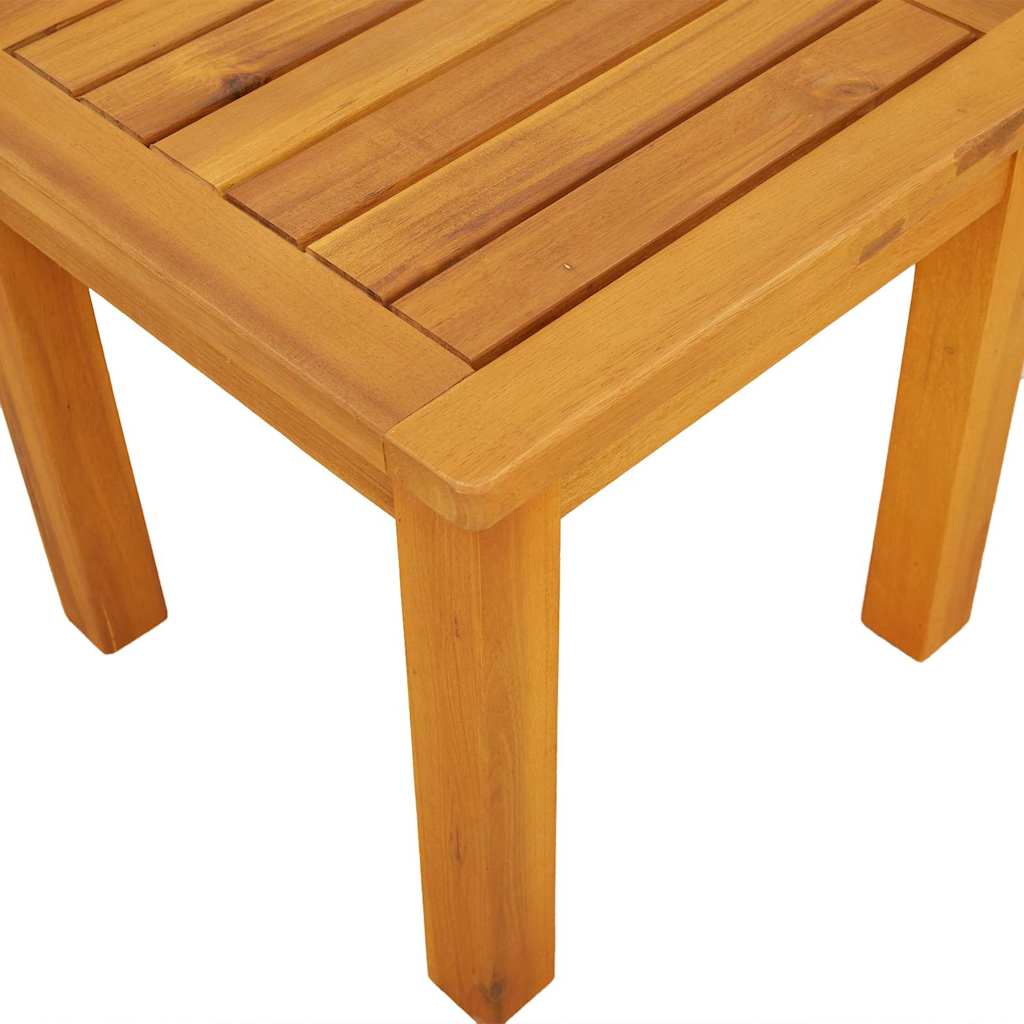 Side Table Oil Natural 35 x 35 x 34 cm Solid Acacia Wood