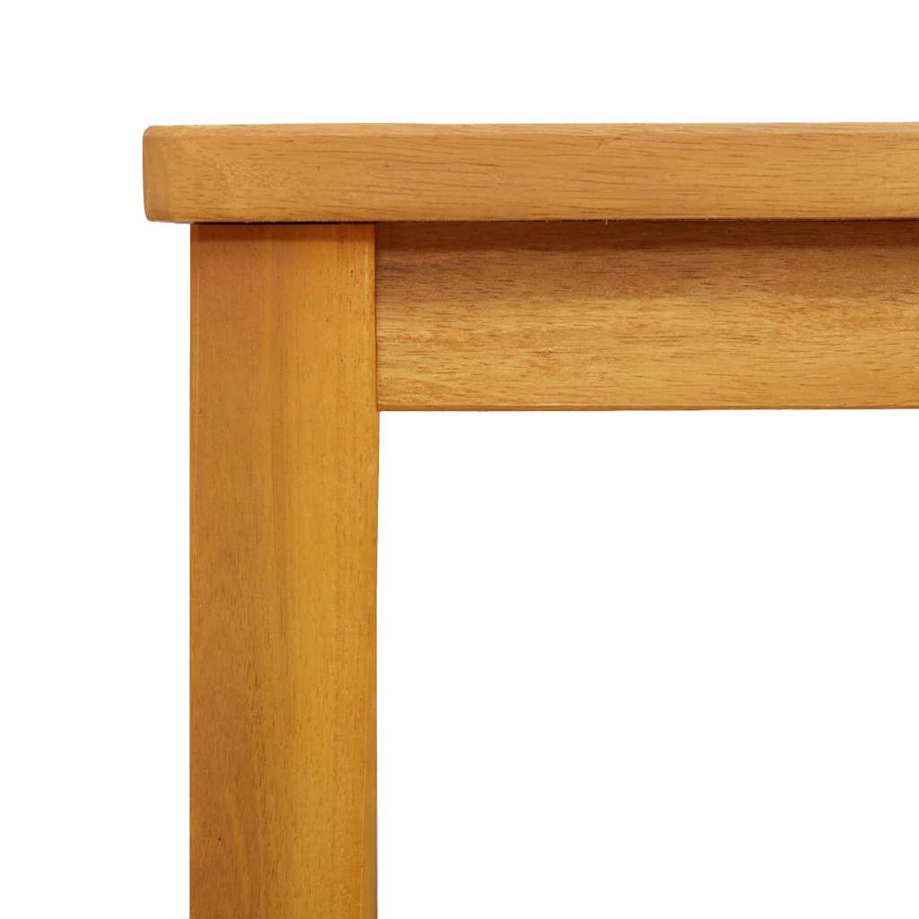 Side Table Oil Natural 35 x 35 x 34 cm Solid Acacia Wood