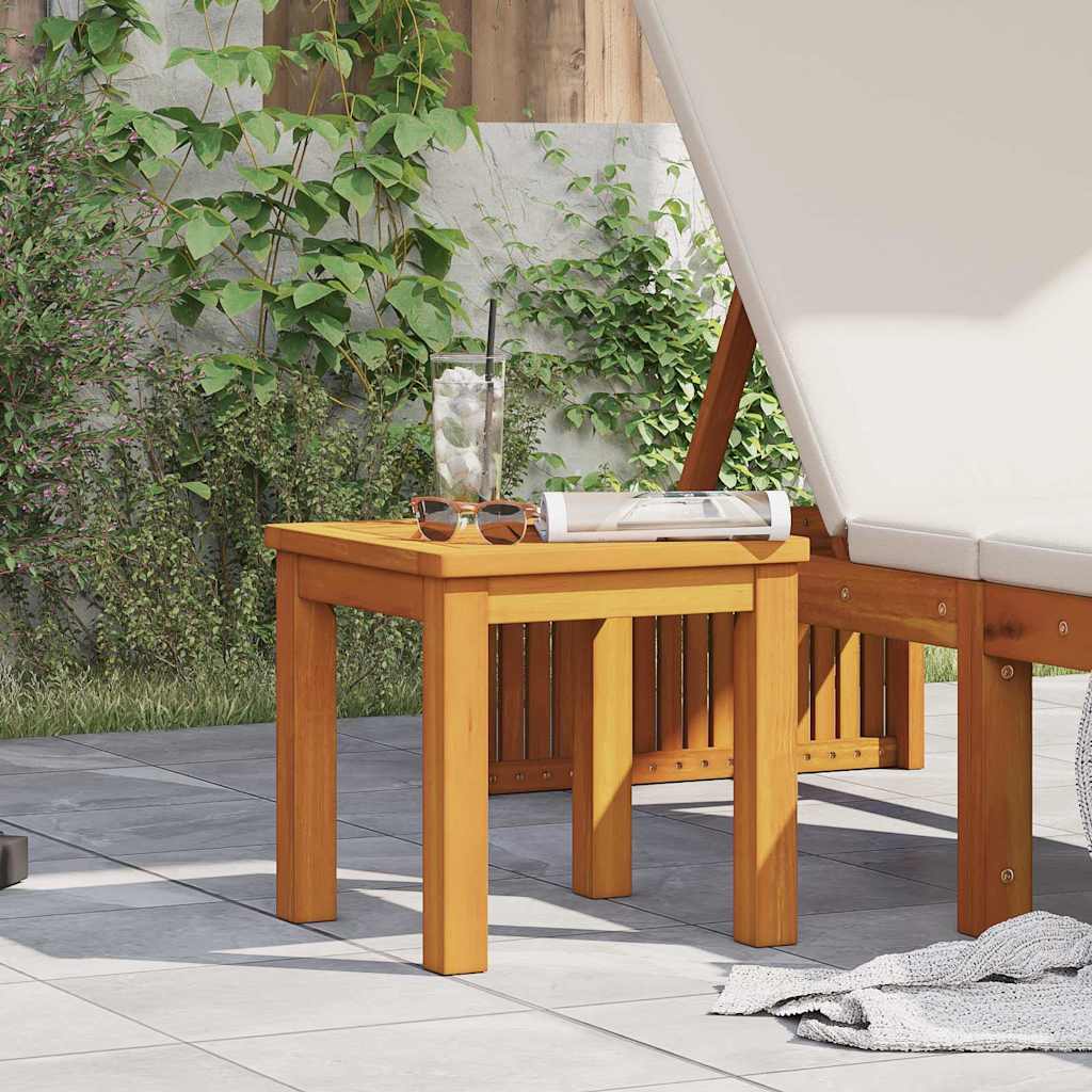 Side Table Oil Natural 35 x 35 x 34 cm Solid Acacia Wood
