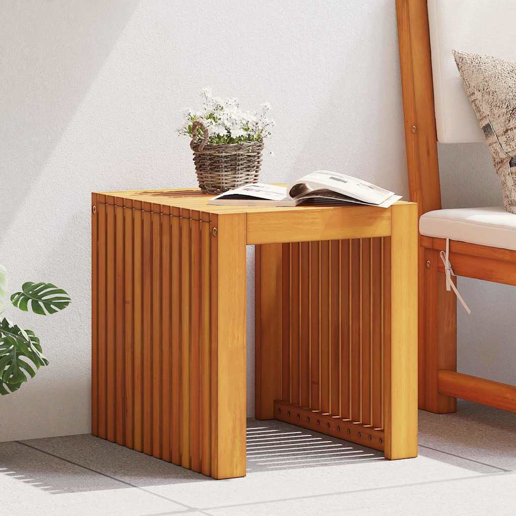 Side Table Oil Natural 43 x 36 x 40 cm Solid Teak Wood