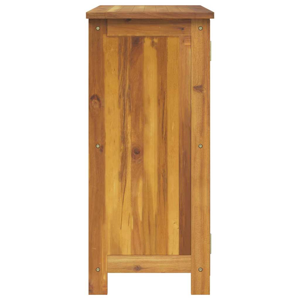 Garden Cabinet with Shelf with Door Natural Solid Acacia Wood