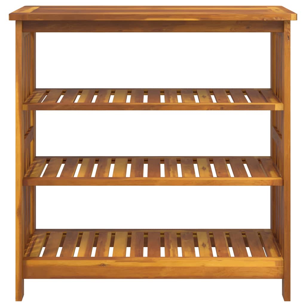 Garden Cabinet Natural 90 x 40 x 90cm Solid Acacia Wood