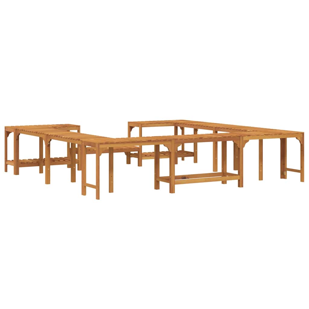 Hot Tub Surround Brown 255 x 255 x 55,5 cm Solid Acacia Wood