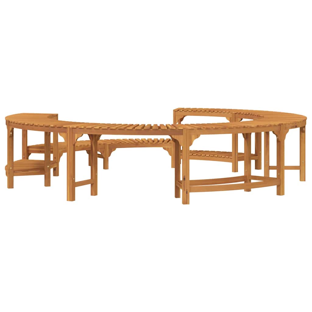 Hot Tub Surround Brown Ø255 x 55,5 cm Solid Acacia Wood