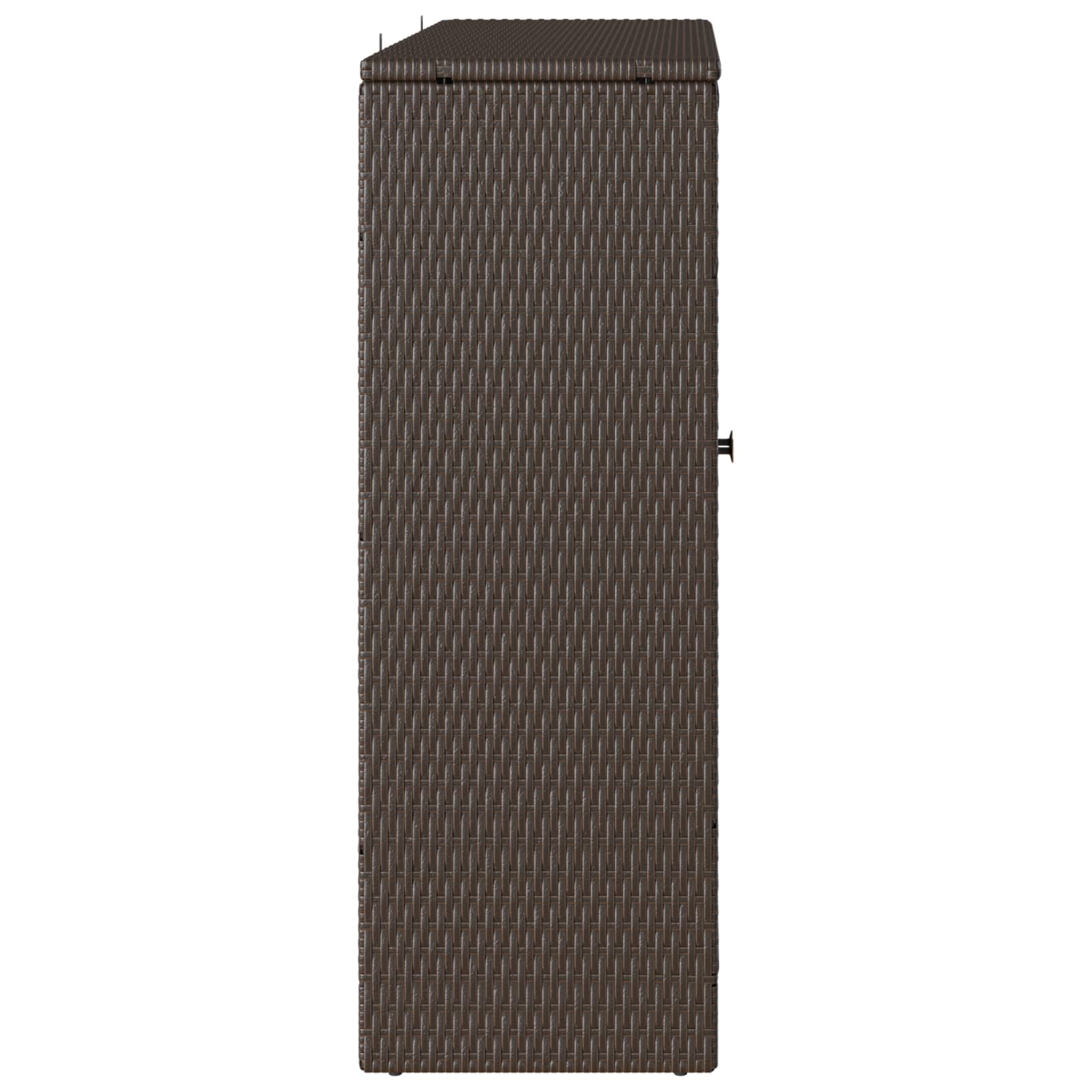 Storage Cabinet with Shelf Brown 100 x 36 x 102 cm Rattan