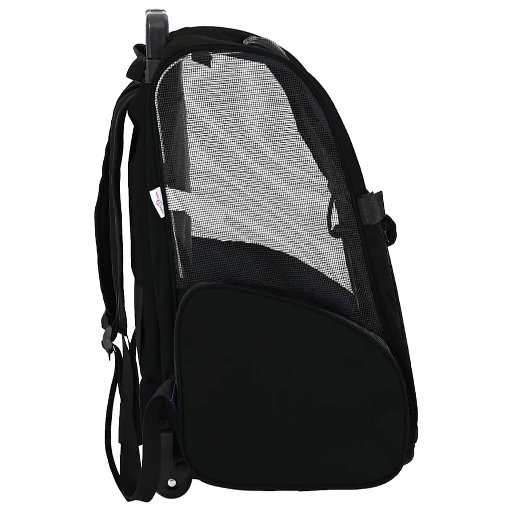 Pet Trolley 3-in-1 Design Black 48x32x(57-106) cm Oxford Fabric