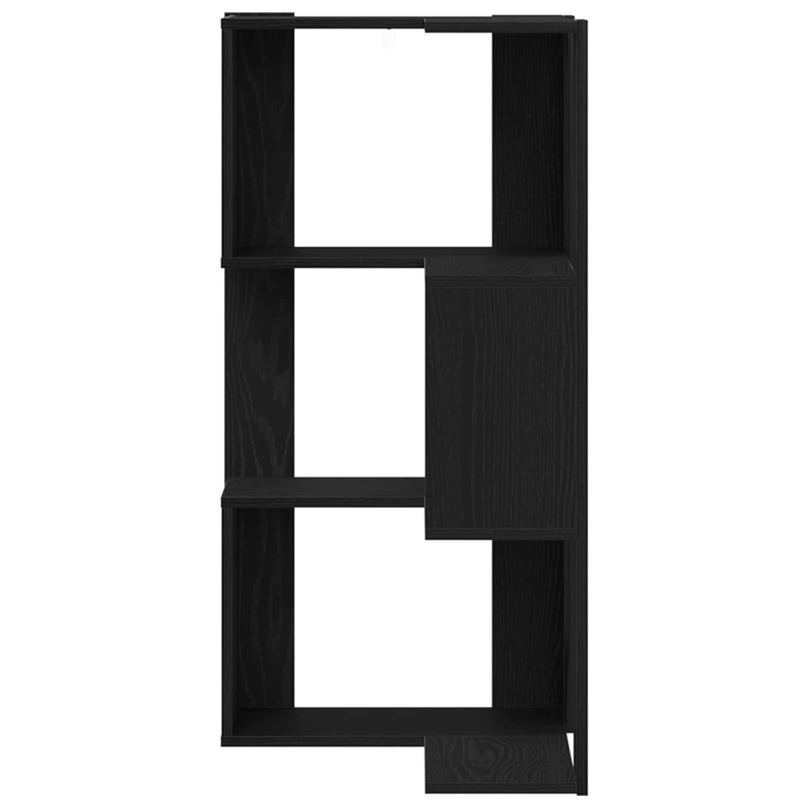 Bookcase 3-Tier 50 x 50 x 102 cm Black Oak