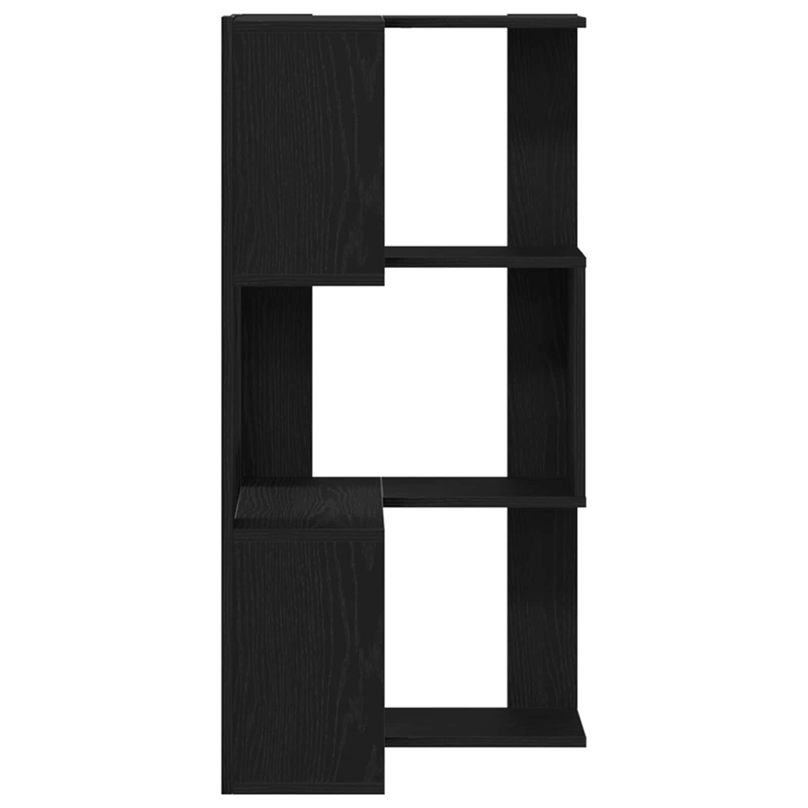 Bookcase 3-Tier 50 x 50 x 102 cm Black Oak