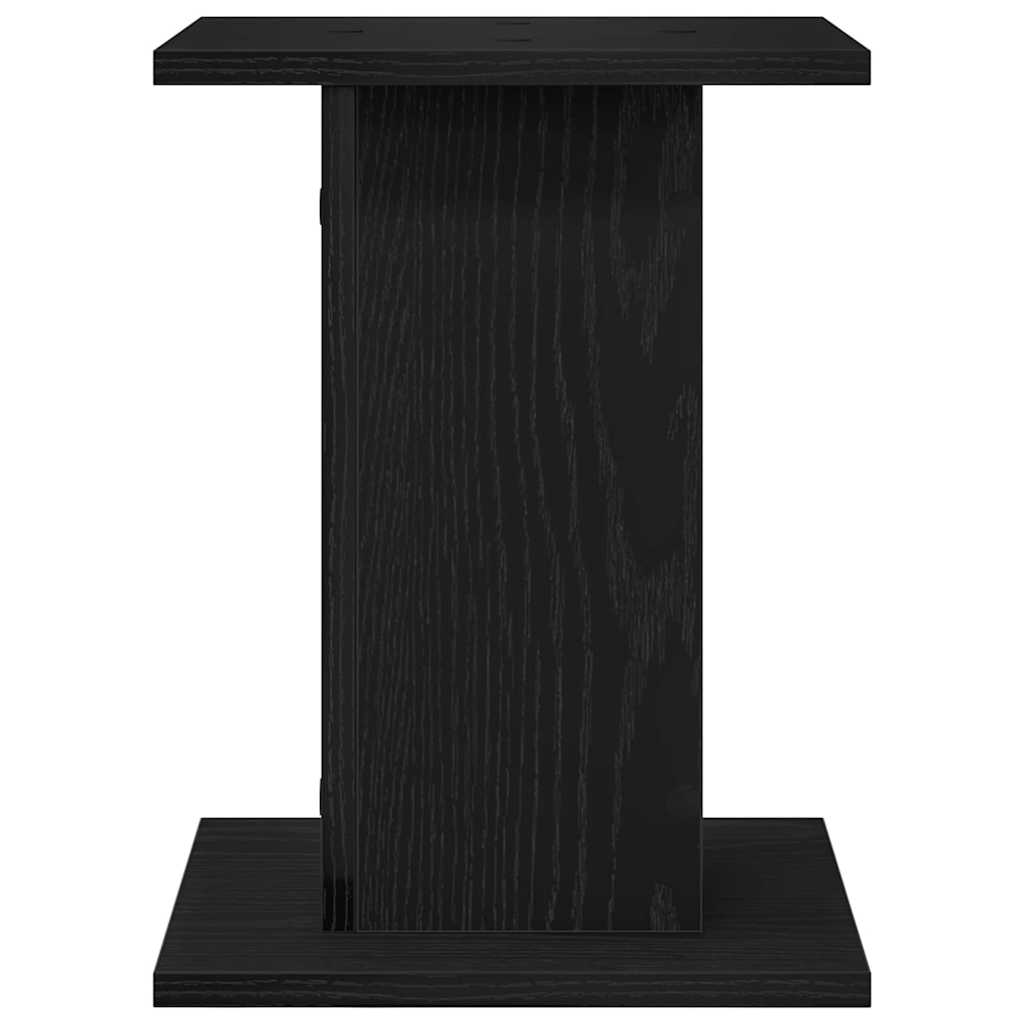 Speaker Stands 2 pcs Black Oak 30 x 30 x 40 cm Engineered Wood