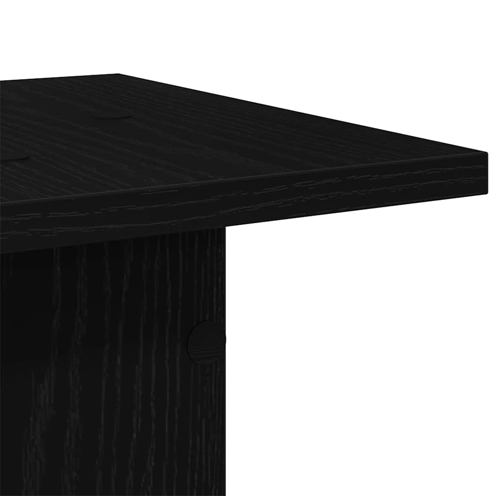 Speaker Stands 2 pcs Black Oak 30 x 30 x 60 cm Engineered Wood