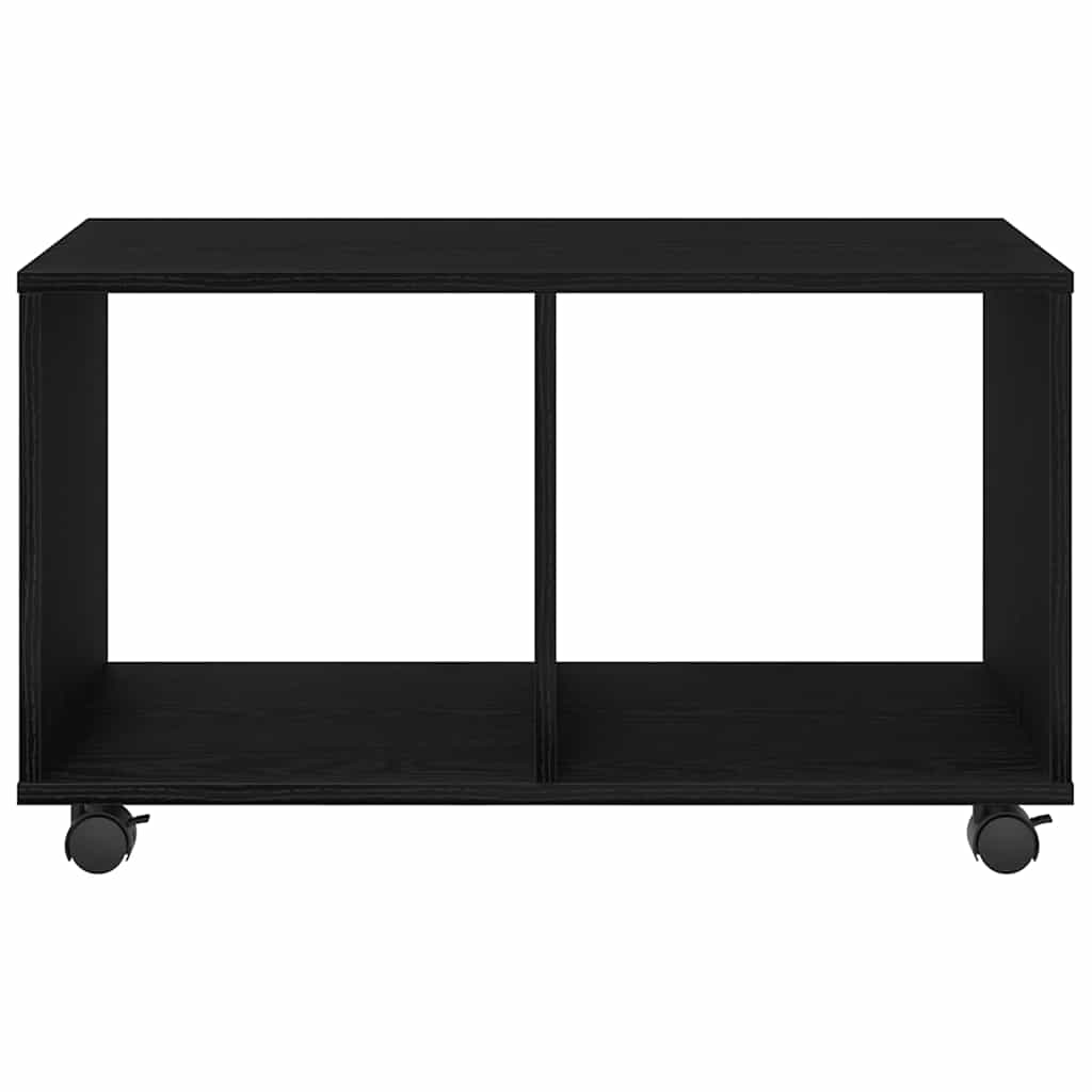 End Table Black Oak 72 x 33 x 42,5 cm Engineered wood