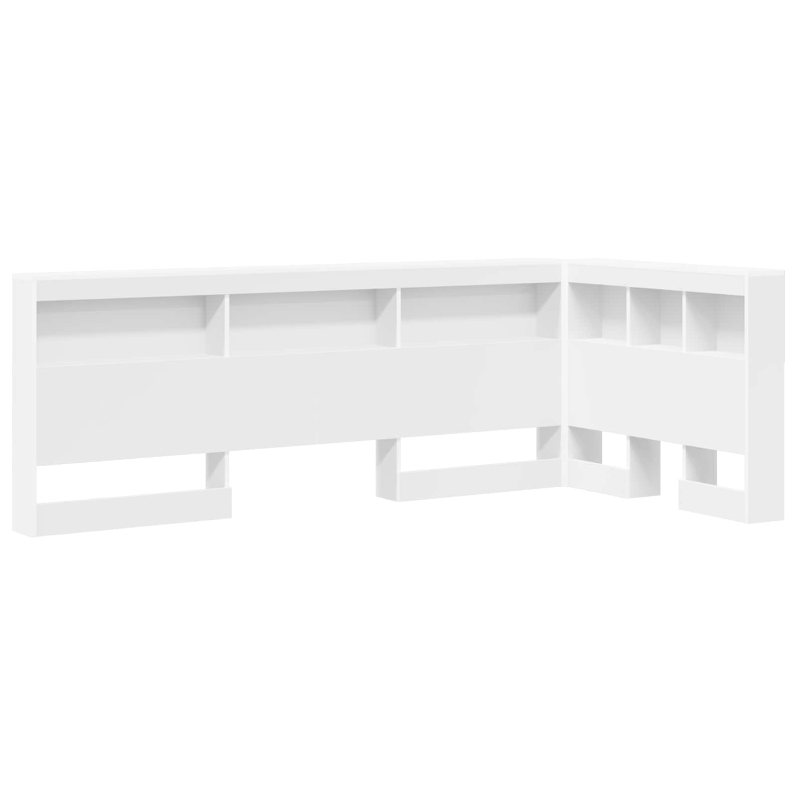 Storage Headboard White 90 cm Engineered Wood